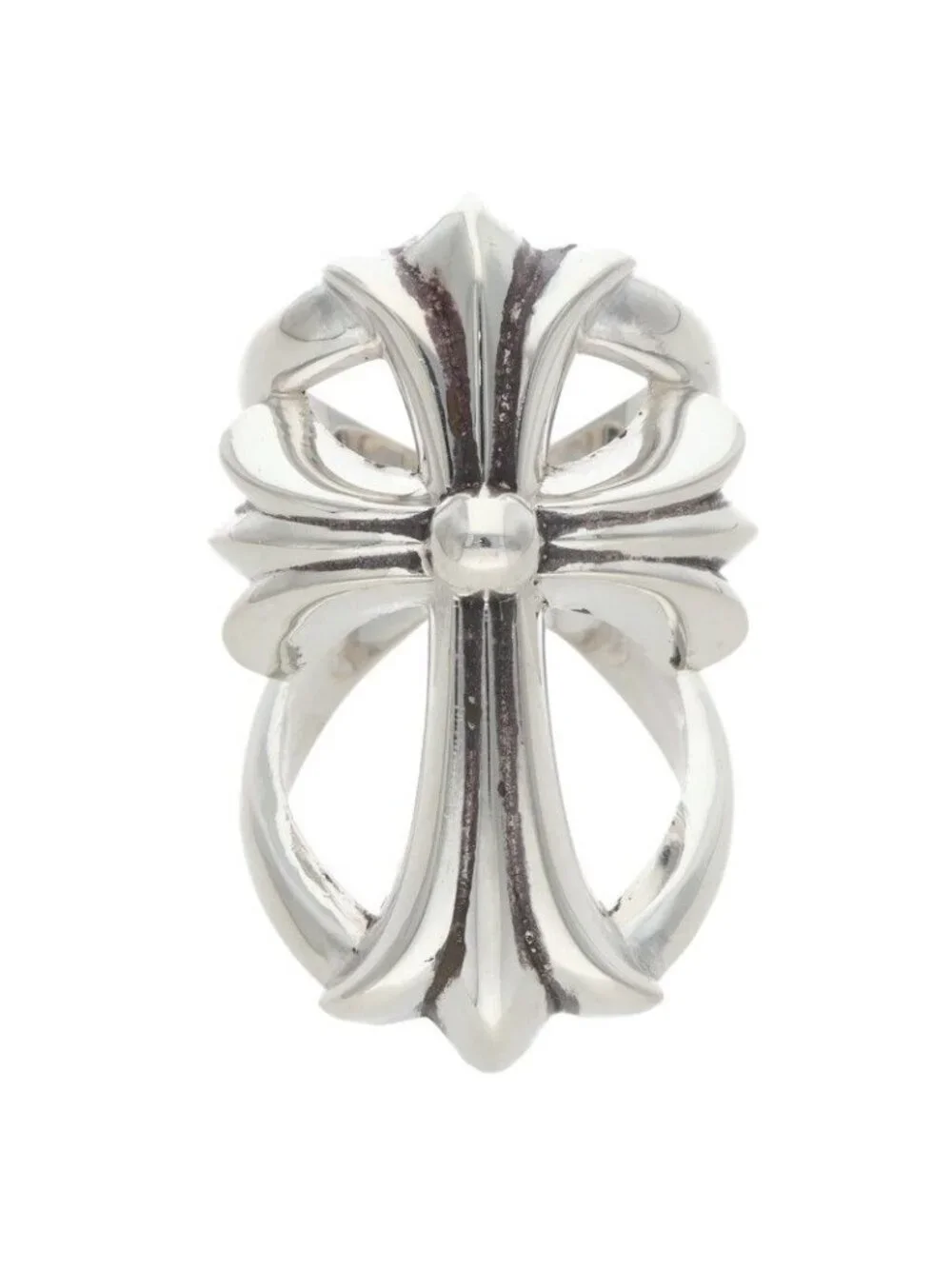 Chrome Hearts Infinity CH Crs CH Cross Silver Ring